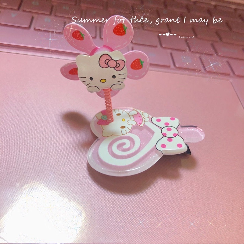 SẴN kẹp tóc lò xo chong chóng cute hình hello kitty