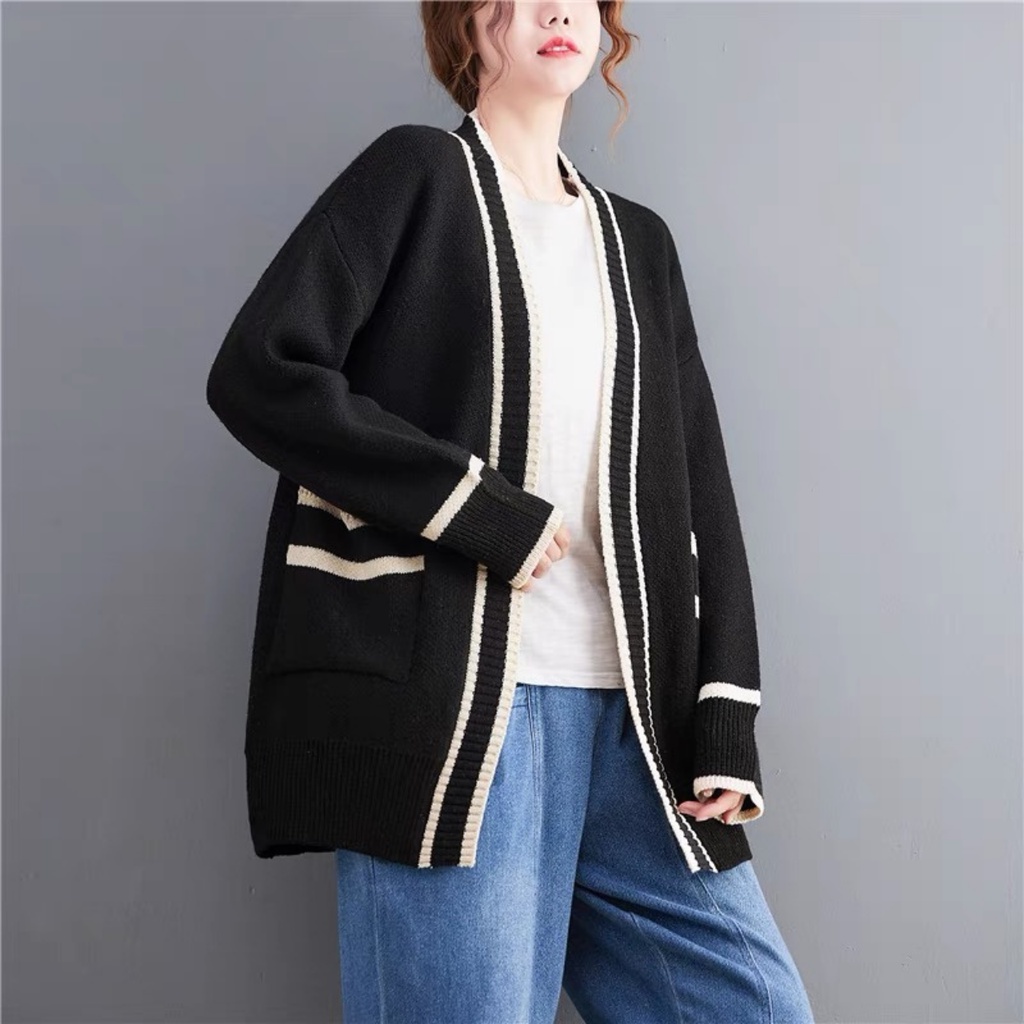 Áo khoác cardigan nữ,áo khoác len dệt kim dài tay kiểu mới munmun