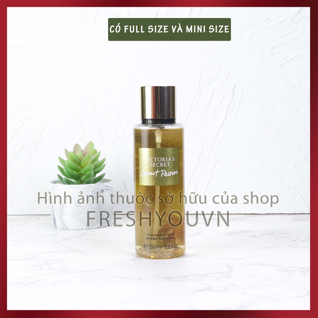 Coconut Passion - Xịt thơm toàn thân body mist Victoria's Secret khác _ BST Signature / Pink - Ngọt