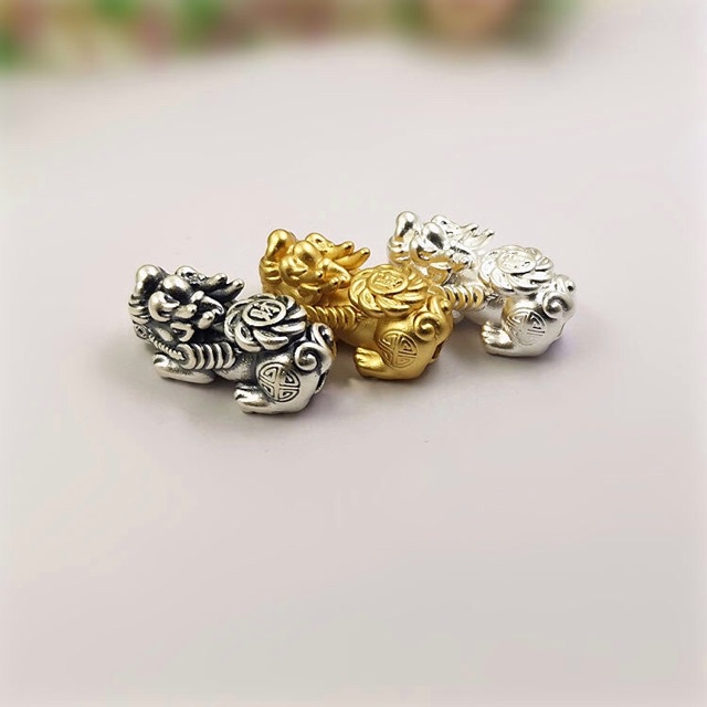 KHO SỈ  Charm Tỳ Hưu bạc - Hàng bạc tốt loại 1 cực đẹp PH309