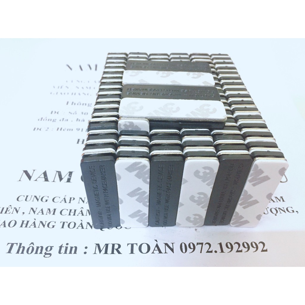 NAM CHÂM THẺ TÊN , NAM CHÂM CÀI ÁO MÀU ĐEN 45X13MM