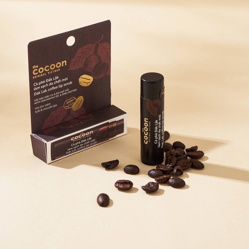 Tẩy Tế Bào Chết Môi Cocoon Từ Cà Phê Đắk-Lắk Dak Lak Coffee Lip Scrub 5g