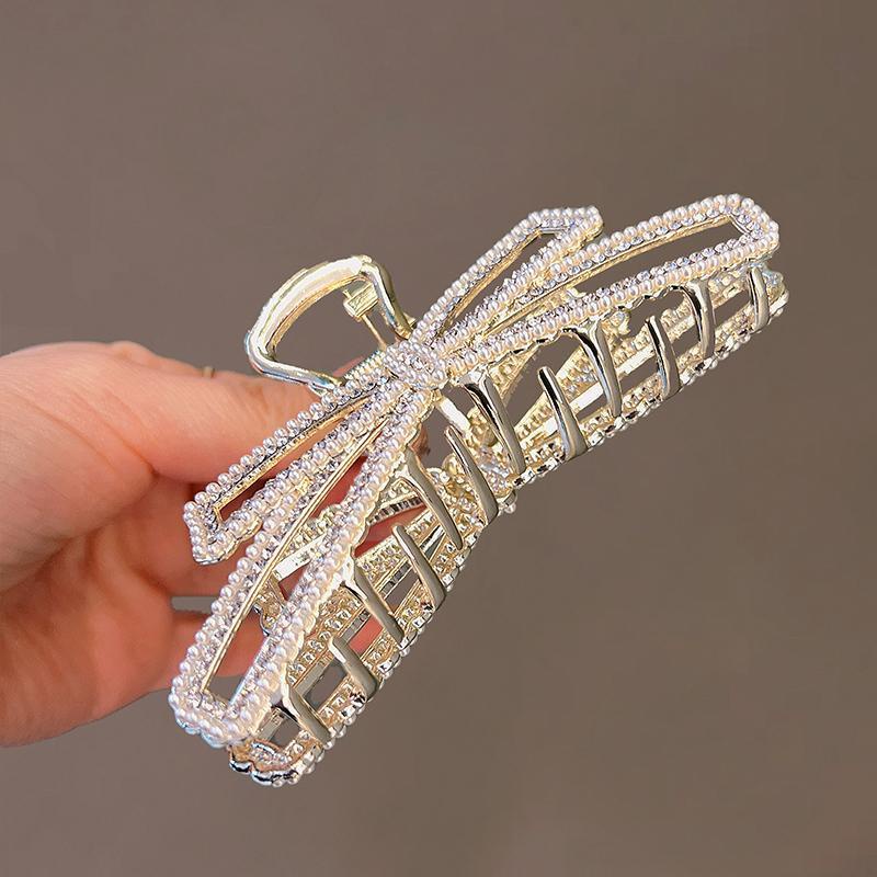 Kẹp Tóc Nữ Hình Nơ Đính Ngọc Trai Nhân Tạo Thời Trang 2022