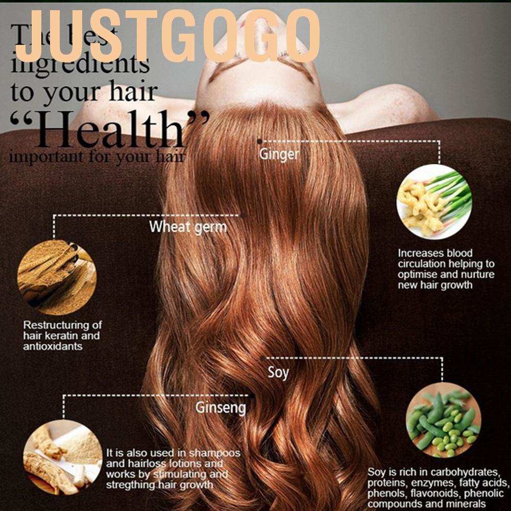 Justgogo Ginger Shampoo  Conditioner Improve Nourishing Hair Care Growth Prevent Loss for Dandruff Itchy Flaky or Dry Scalp
