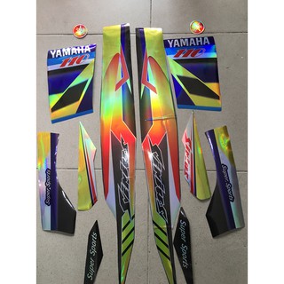 Tem sirius 110 vàng xanh crom