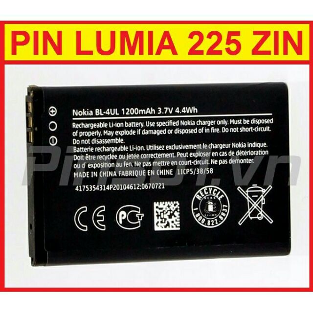 Pin nokia lumia 225 BL_4UL xịn chính hãng