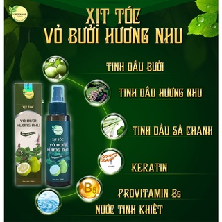 Xịt mọc tóc vỏ bưởi hương nhu Dakava XB01, kích mọc tóc nhanh dài, cung cấp độ ẩm, cải thiện tóc sơ, chẻ ngọn, rụng tóc