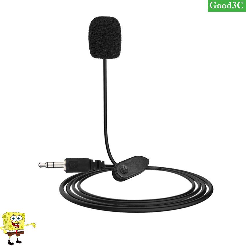 New 3.5mm Mini Studio Speech Mic Microphone W/ Clip For PC Desktop Notebook