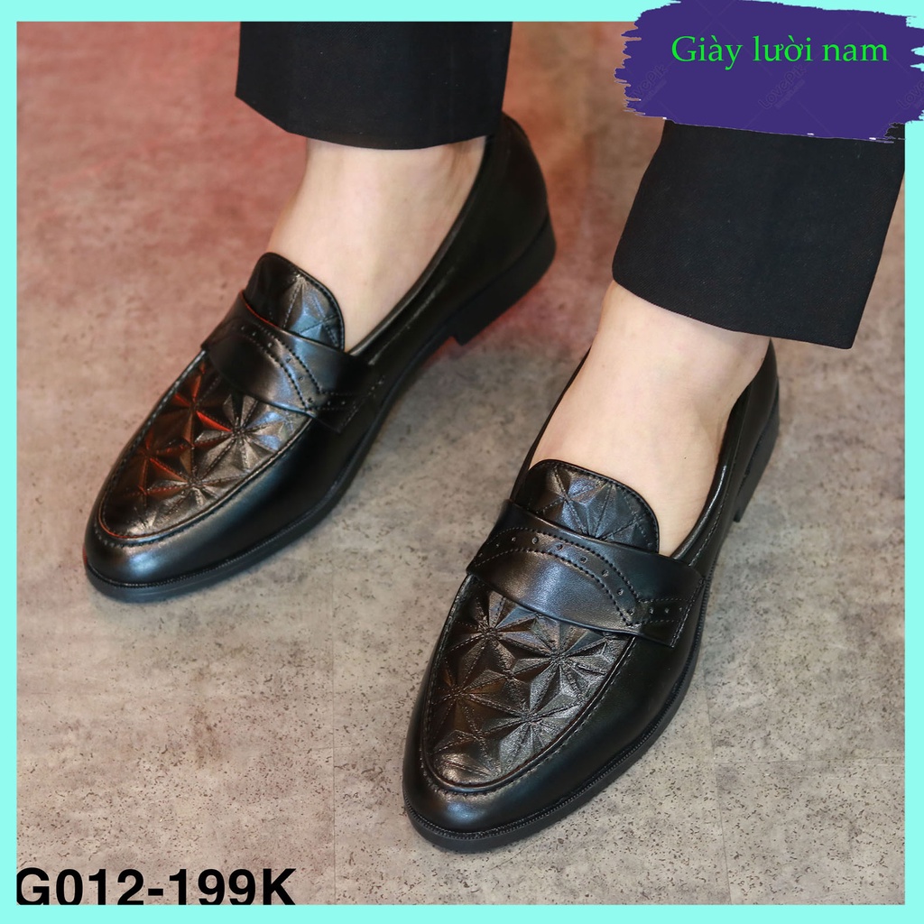 Giày lười nam giá rẻ, giày da hà nội mã G012