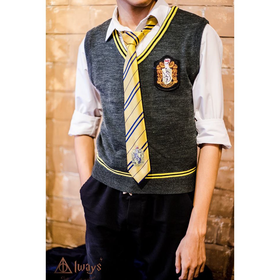 Áo gile len Hogwarts 4 nhà ấm áp, style UK đồng phục phù thủy sinh trong Harry Potter