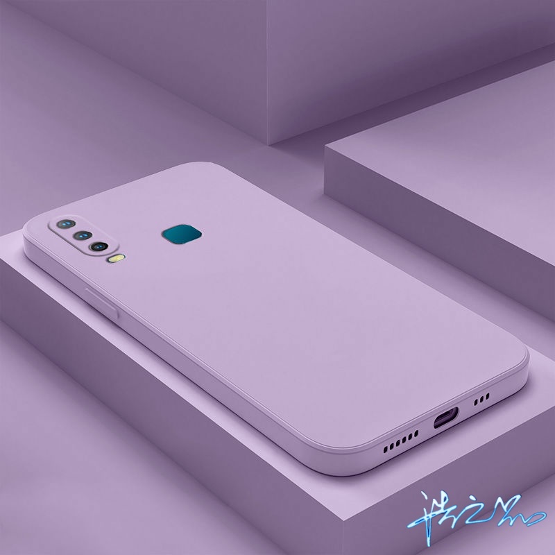 Ốp Điện Thoại TPU Dẻo Viền Vuông Màu Kẹo Ngọt Thời Trang Cho Vivo Y11 Case Y12 Y15 Case Y17 U10