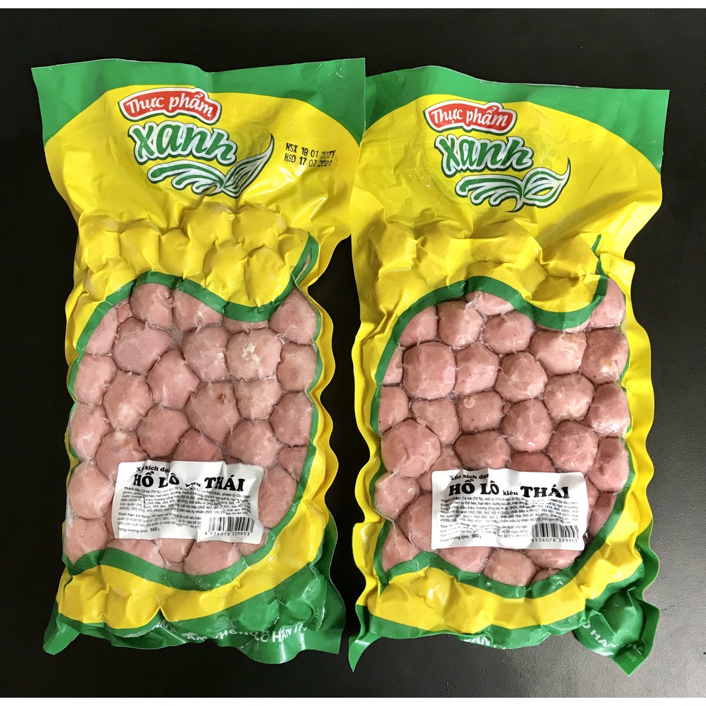 Xúc xích hồ lô kiểu Thái/ xúc xích bi dùng để nướng, nhúng lẩu, xiên que, chiên, xào tiện lợi
