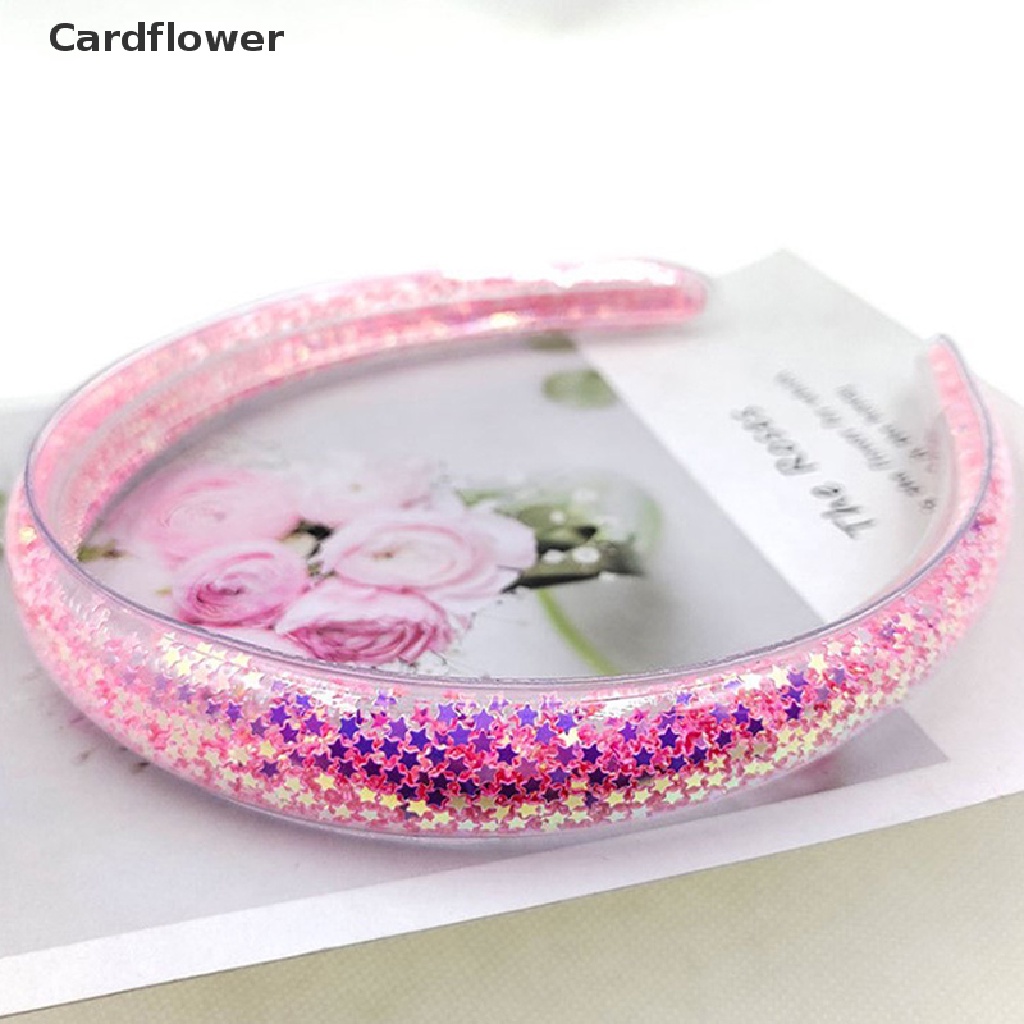 &lt; Cardflower &gt; Băng Đô Kim Tuyến Lấp Lánh Thắt Nút Đáng Yêu Cho Trẻ Em Đang Giảm Giá