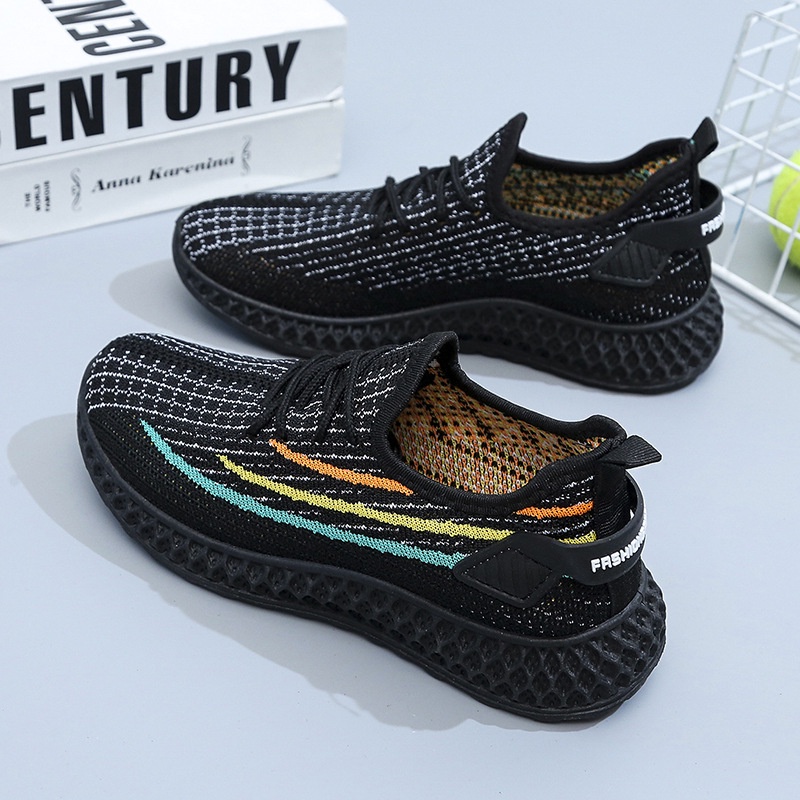 Giày sneaker IELGY phối lưới thoáng khí thoải mái thời trang dành cho nữ