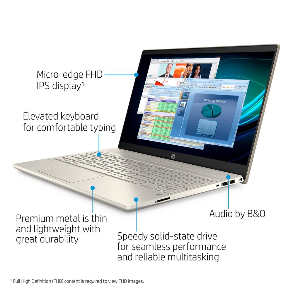 Máy tính HP 15-cs3055wm Pavilion 15.6" FHD i5-1035G1 8GB RAM 512GB SSD Win 10 - Hàng likenew | BigBuy360 - bigbuy360.vn