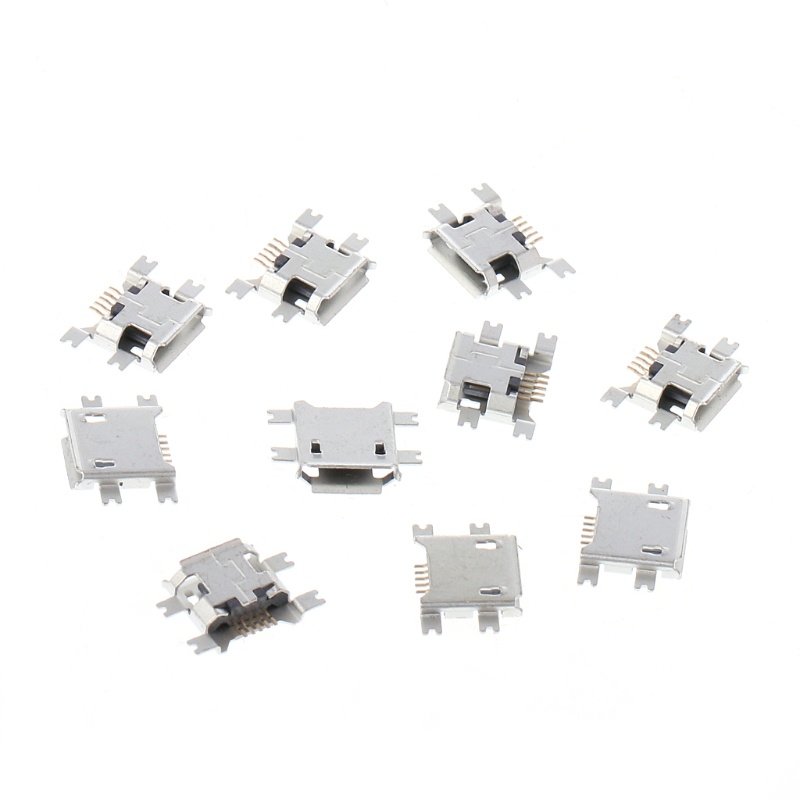 Set 10 Ổ Cắm Micro USB Type B 5 Pin Cho Điện Thoại / Máy Tính Bảng