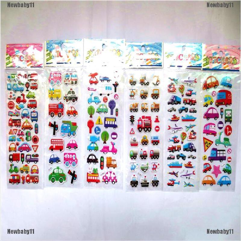 Sticker Hoạt Hình Dán Trang Trí Sổ Tay Cho Bé