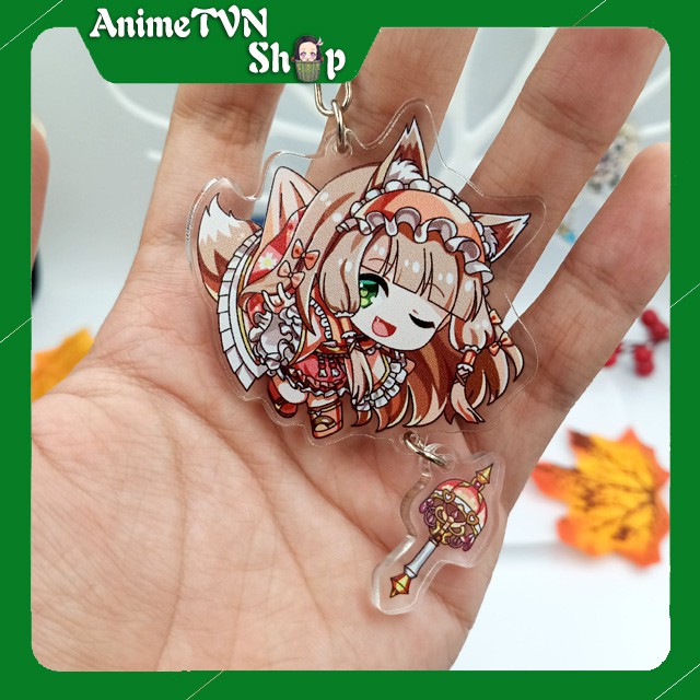 Móc khoá Mica anime Princess Connect! Re:Dive Nhựa Cứng Acrylic In 2 mặt sắc nét ( ảnh thật )