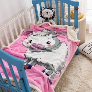 Chăn lông cừu dày và mềm 100*140cm cho bé