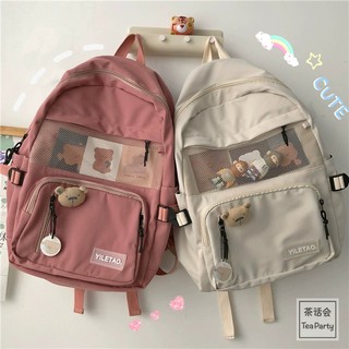 [ORDER 7-14 ngày] Balo ulzzang cho nữ nhiều ngăn,tặng kèm hình xinh xinh. Chống thấm,chống bẩn