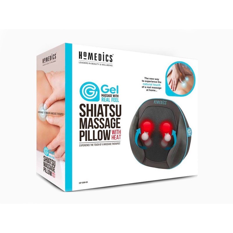 Gối massage công nghệ Shiatsu gel 3D HoMedics SGP-1100H