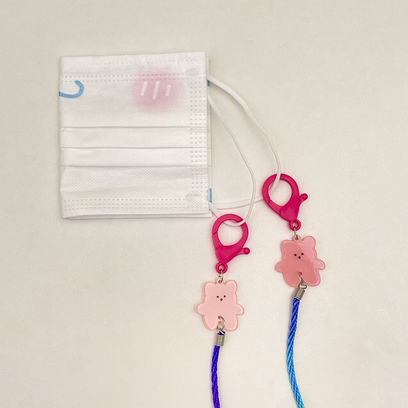 Dây Đeo Mắt Kính Hình Gấu Nhiều Màu Sắc Phong Cách Hàn Quốc Dễ Thương Cho Bé