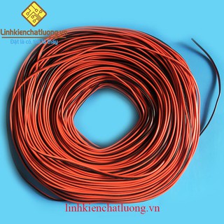 Nguyên cuộn dây điện đôi 20AWG 0.81mm đen đỏ (100m)