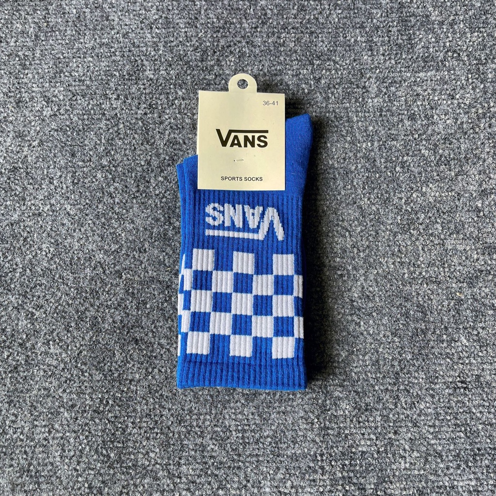Đôi vớ thể thao cotton họa tiết logo VANS thời trang sành điệu cho nam nữ