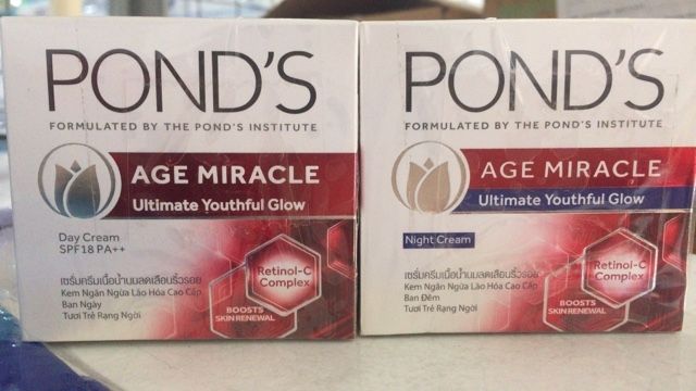 Combo Kem Chống Lão Hóa Da Cao Cấp Pond's Age Miracle 50g Thái Lan