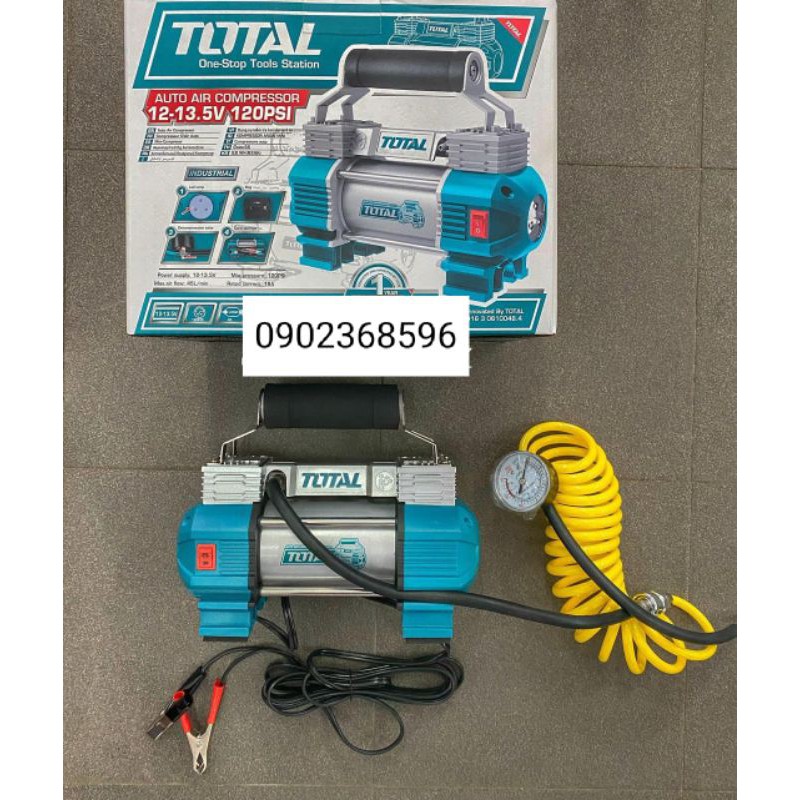 12V Máy bơm hơi lốp xe oto TOTAL TTAC2506T (TTAC2501) (u3)