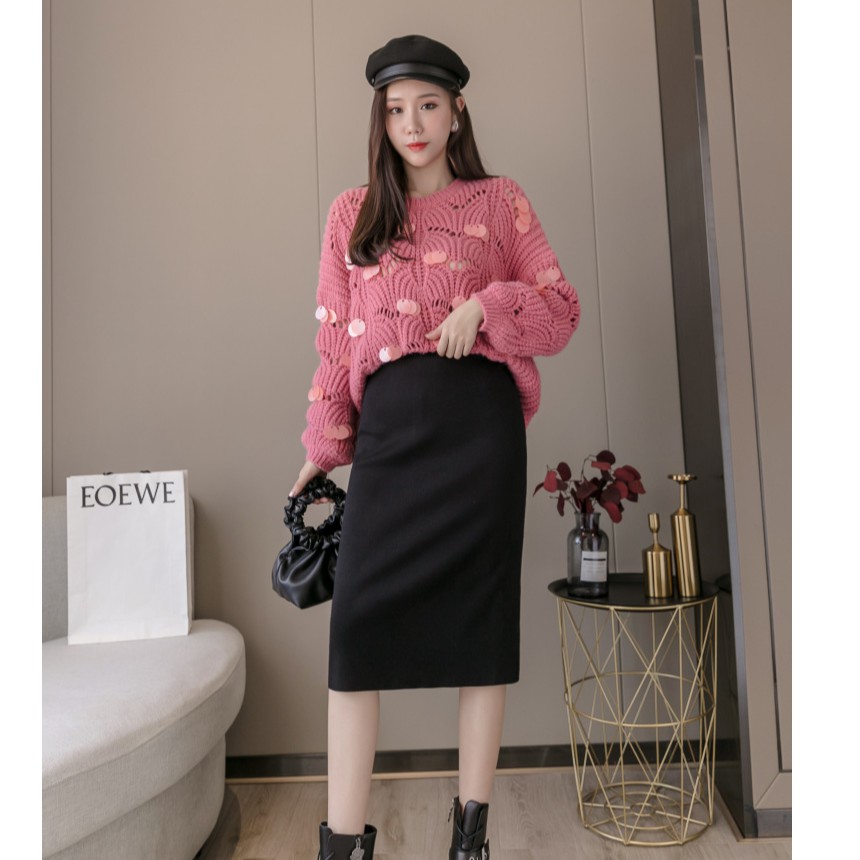 (ODER) Chân Váy Len Tăm Midi Hàng Quảng Châu Loại 1/ Váy Len Nữ | BigBuy360 - bigbuy360.vn