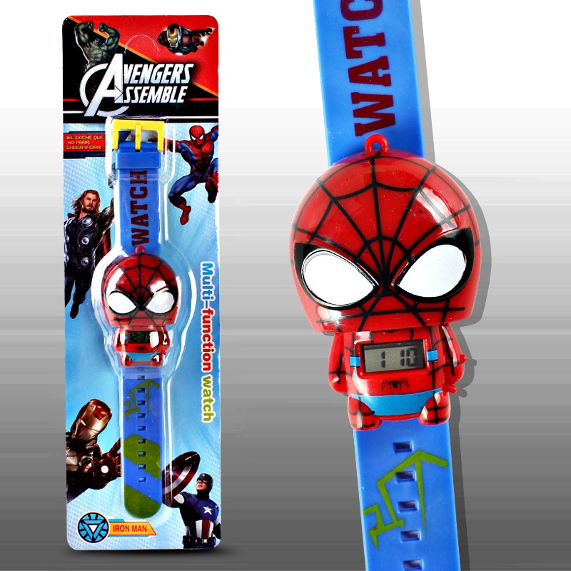 Đồng hồ đeo tay kỹ thuật số thiết kế nhân vật hoạt hình cho trẻ em