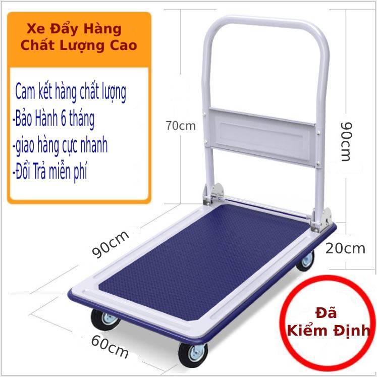 Xe đẩy hàng gấp gọn 4 bánh trọng tải 300kg