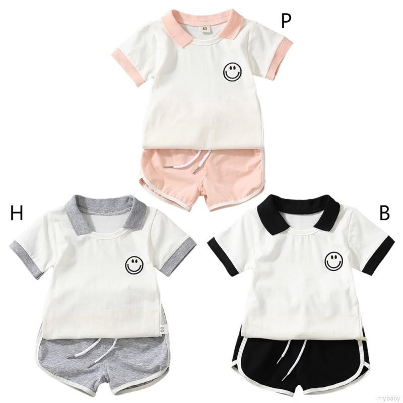 Set Áo Thun Tay Ngắn &amp; Quần Short Cho Bé