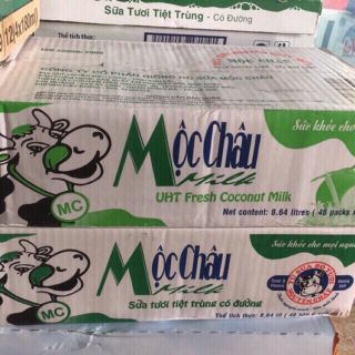 Thùng sữa mộc châu 48 hộp x 180ml...