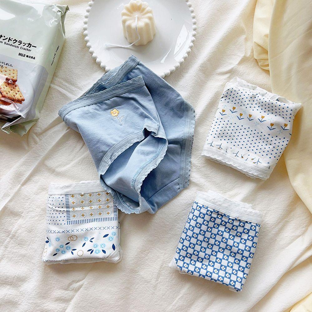 Quần Lót Ren Hoa Không Đường May Phong Cách Lolita Dành Cho Nữ