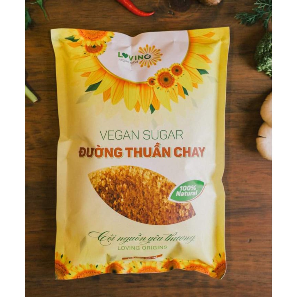 ĐƯỜNG THUẦN CHAY, organic vàng tự nhiên - 1kg