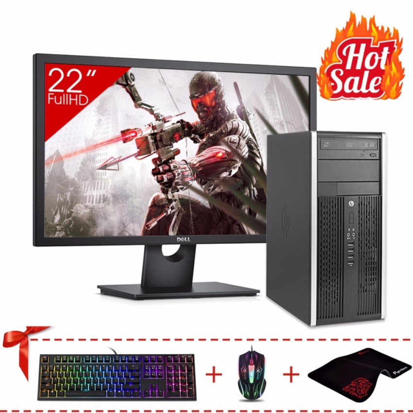 Thùng CPU HP 6300 Pro MT + Màn hình Dell 22inch Full HD (Core I3 3220, Ram 8GB, HDD 500GB) + Quà Tặng | BigBuy360 - bigbuy360.vn