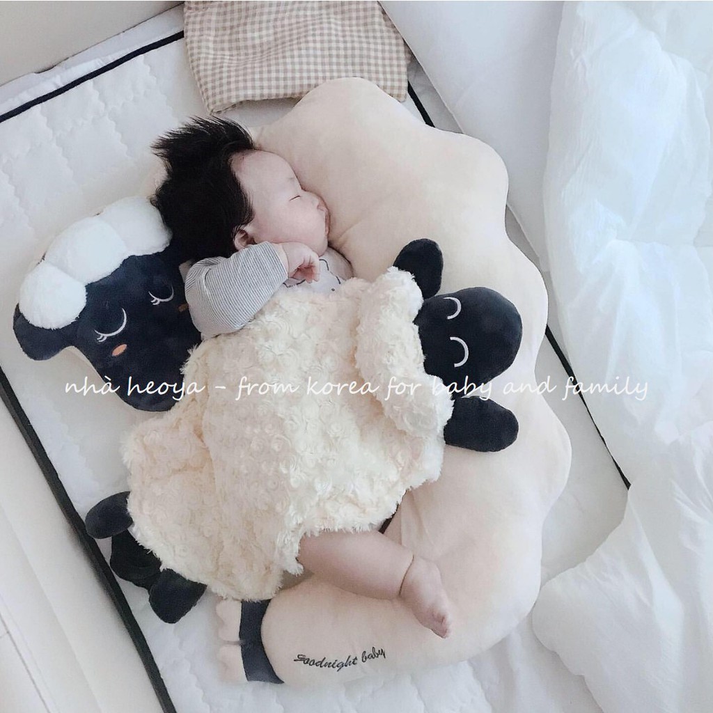 &lt;có sẵn&gt; GỐI CỪU ĐA NĂNG CHỮ C NGƯỢC GOOD NIGHT BABY ELLUSBEN HÀN QUỐC