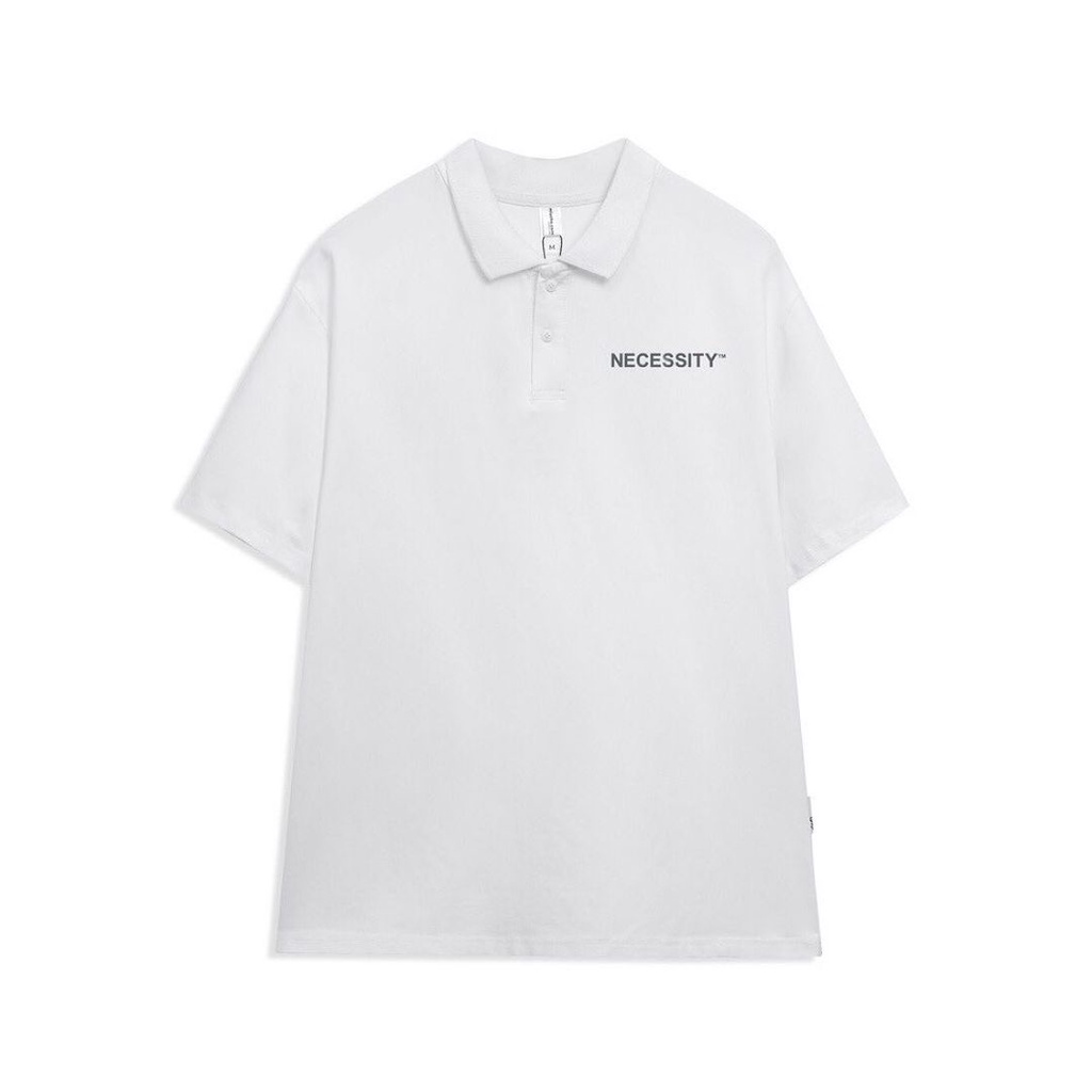 ÁO POLO NAM BASIC PHỐI CHỮ NECESSITY