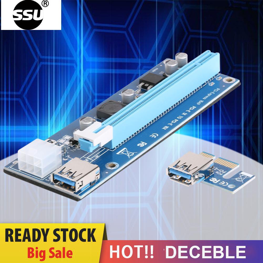 Dây Cáp Chuyển Đổi Thẻ Đồ Họa Pci-E1X Sang 16x 6pin Cho Btc Miner