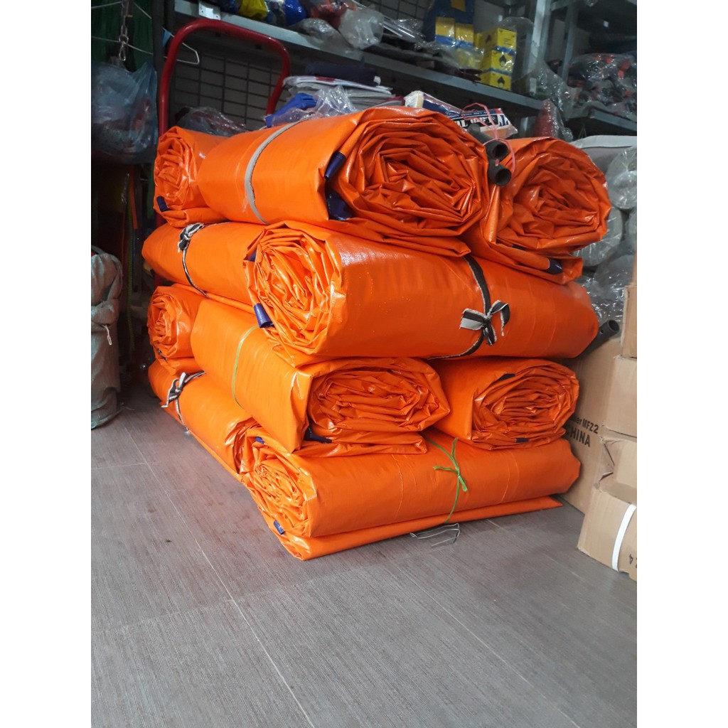Bạt xanh cam ,bạt kẻ khổ may theo yêu cầu đã có may viền,đột khuy