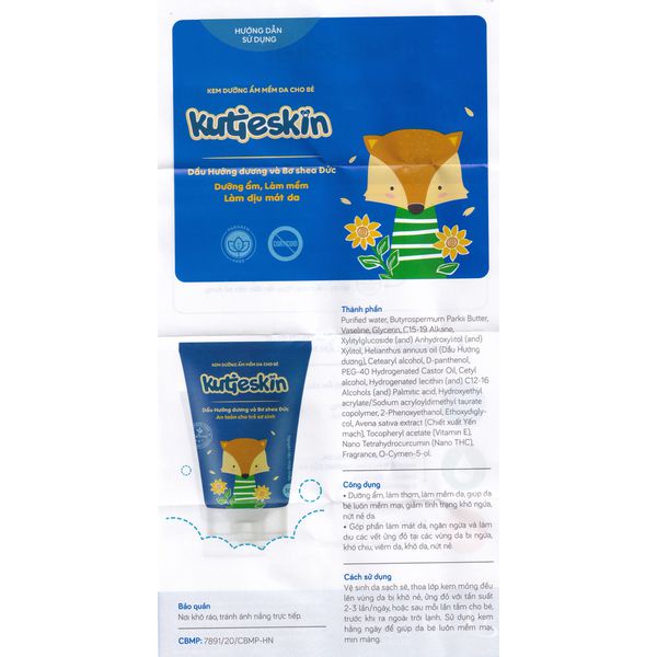 Kem dưỡng ẩm mềm, dịu và da Kutieskin 30gr là sản phẩm chuyên biệt dành riêng cho trẻ sơ sinh và trẻ nhỏ