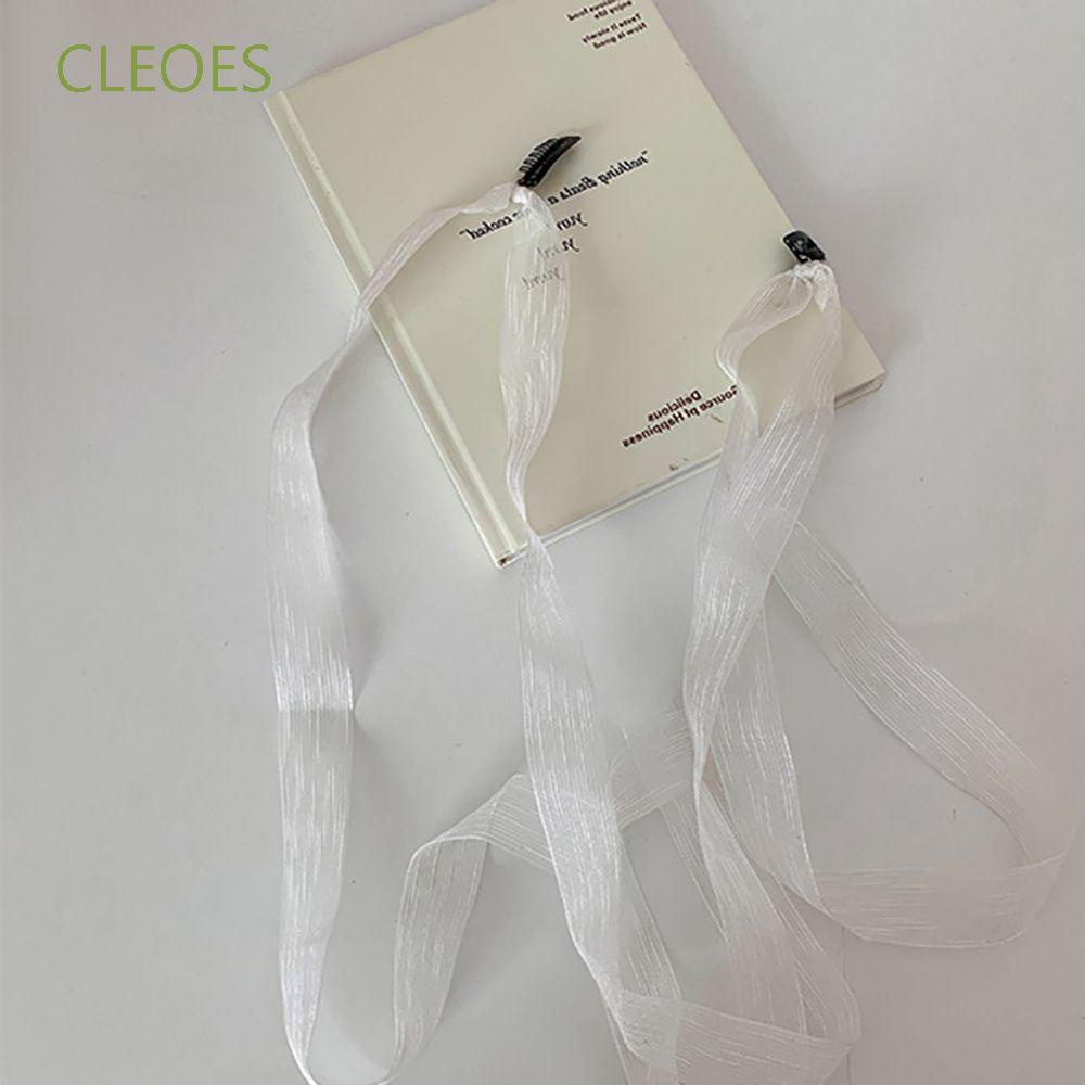 Kẹp Tóc Dây Ruy Băng Nhiều Màu Dễ Thương Cho Nữ