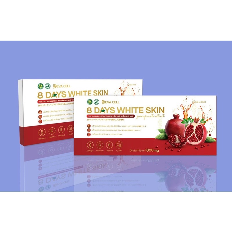 Nước uống trắng da mờ nám 8 days white skin