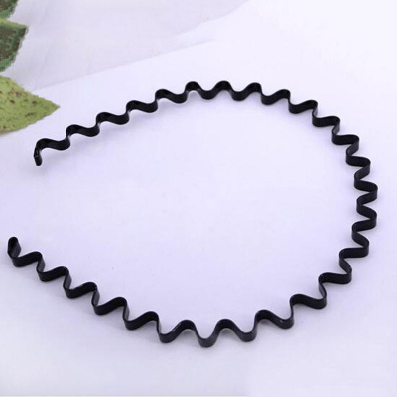 Băng đô đơn giản thiết kế gợn sóng cá tính dành cho nam và nữ