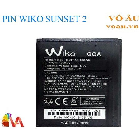 PIN WIKO SUNSET 2 [PIN MỚI XỊN]