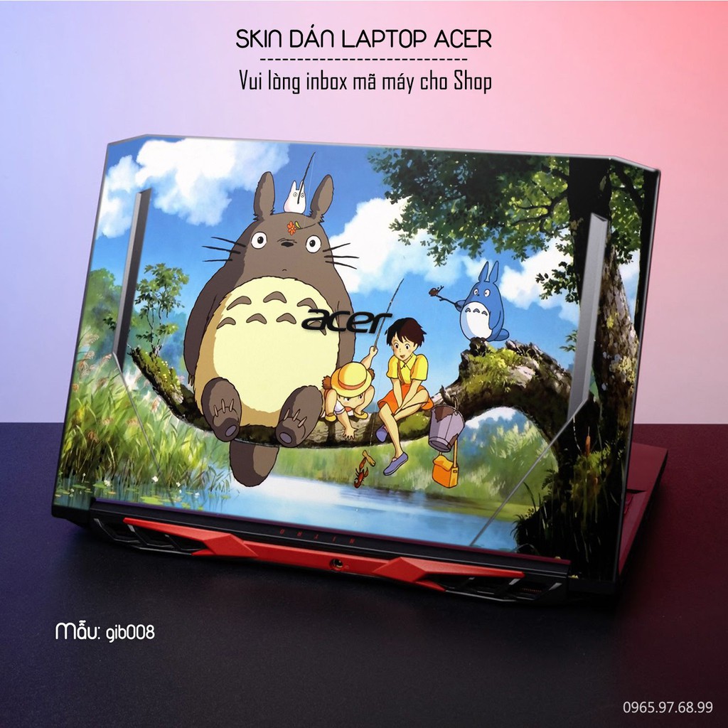 Dán decal cho các dòng Laptop Acer in hình dêc thương cực đẹp theo yêu cầu
