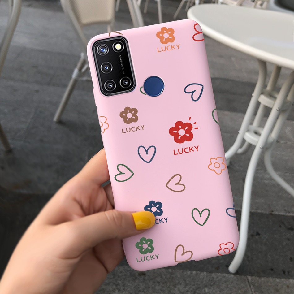 Ốp Điện Thoại TPU Silicon Mềm Họa Tiết Xinh Xắn Cho Realme 7i / Realme C17 RMX2103 RMX2101 Realme7i RealmeC17