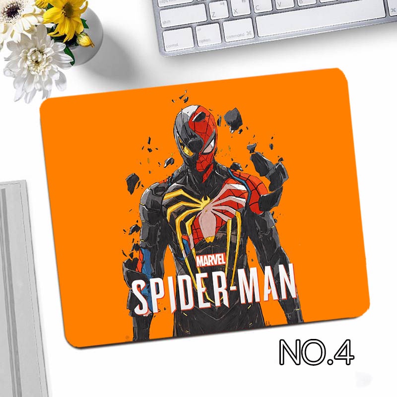 Tấm Lót Chuột Và Bàn Phím Chống Trượt In Hình Người Nhện Marvel Đa Phương Tiện